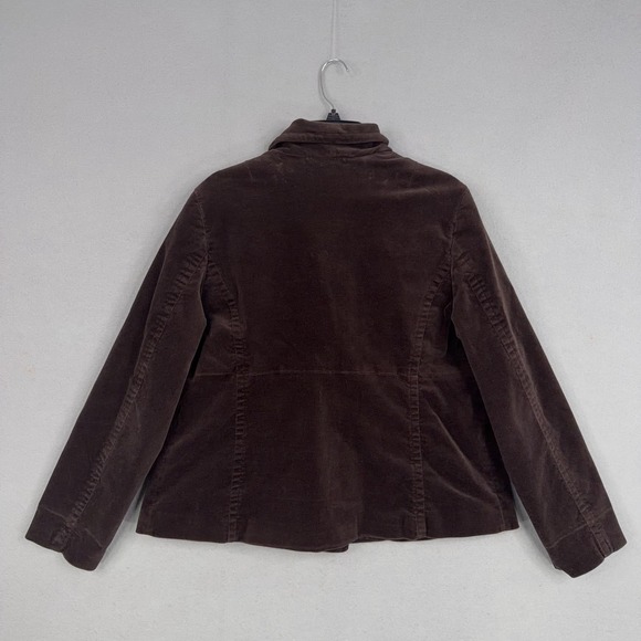 Old Navy Jacket Womens XL Brown Velvet Double Breasted Peacoat Coat Fall Y2K - Picture 6 of 12